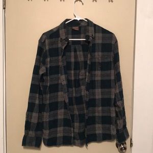 Blue and grey flannel